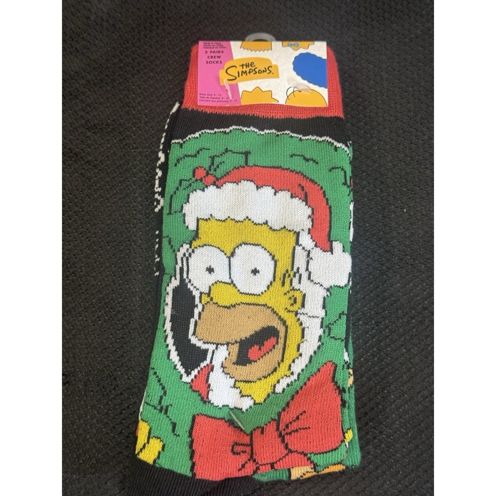 The‎ Simpsons Santa Homer & Santa's Little Helper Mens 2 PACK NEW /w Tags HYP